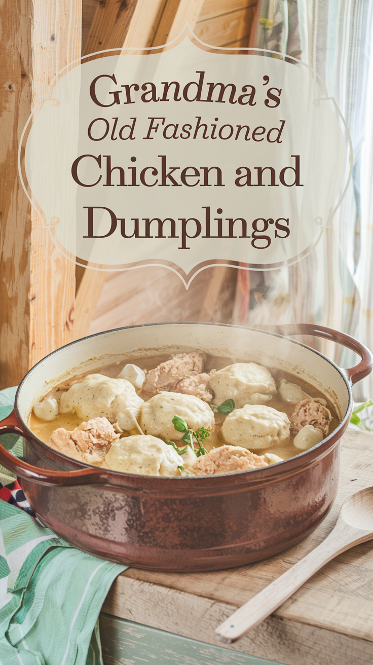 Grandma’s Old Fashioned Chicken and Dumplings